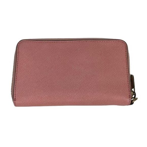 Michael Kors Jet Set Travel Rose Pink Zip Tech Phone Case Wallet Clutch - Picture 5 of 16